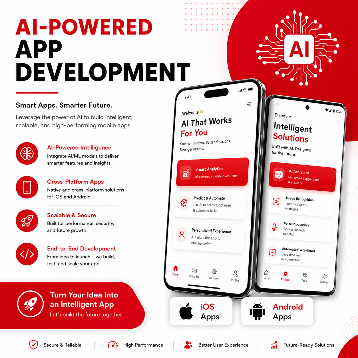 AI App Development Mockup